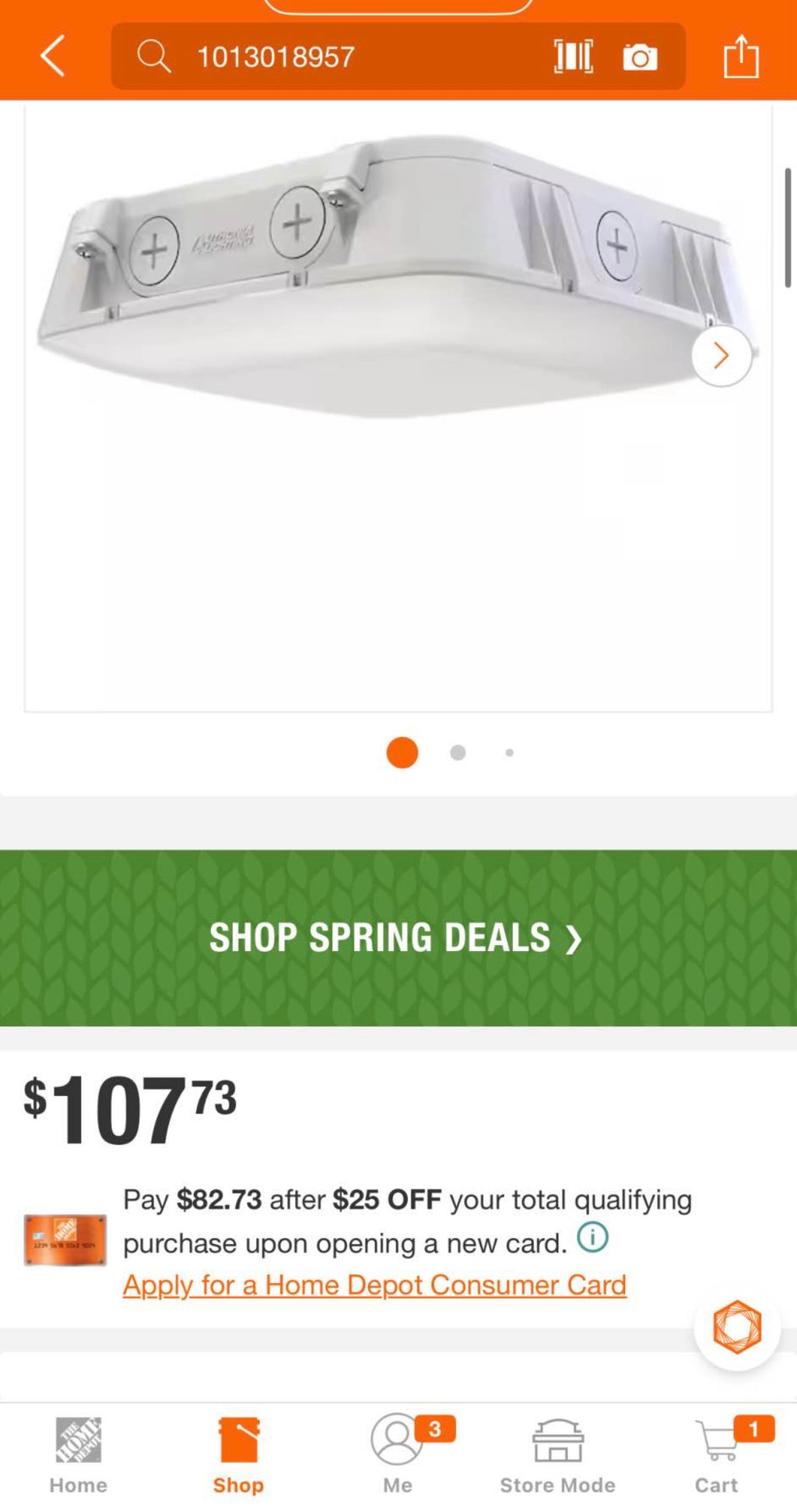 CNY White Outdoor Integrated LED Canopy Light