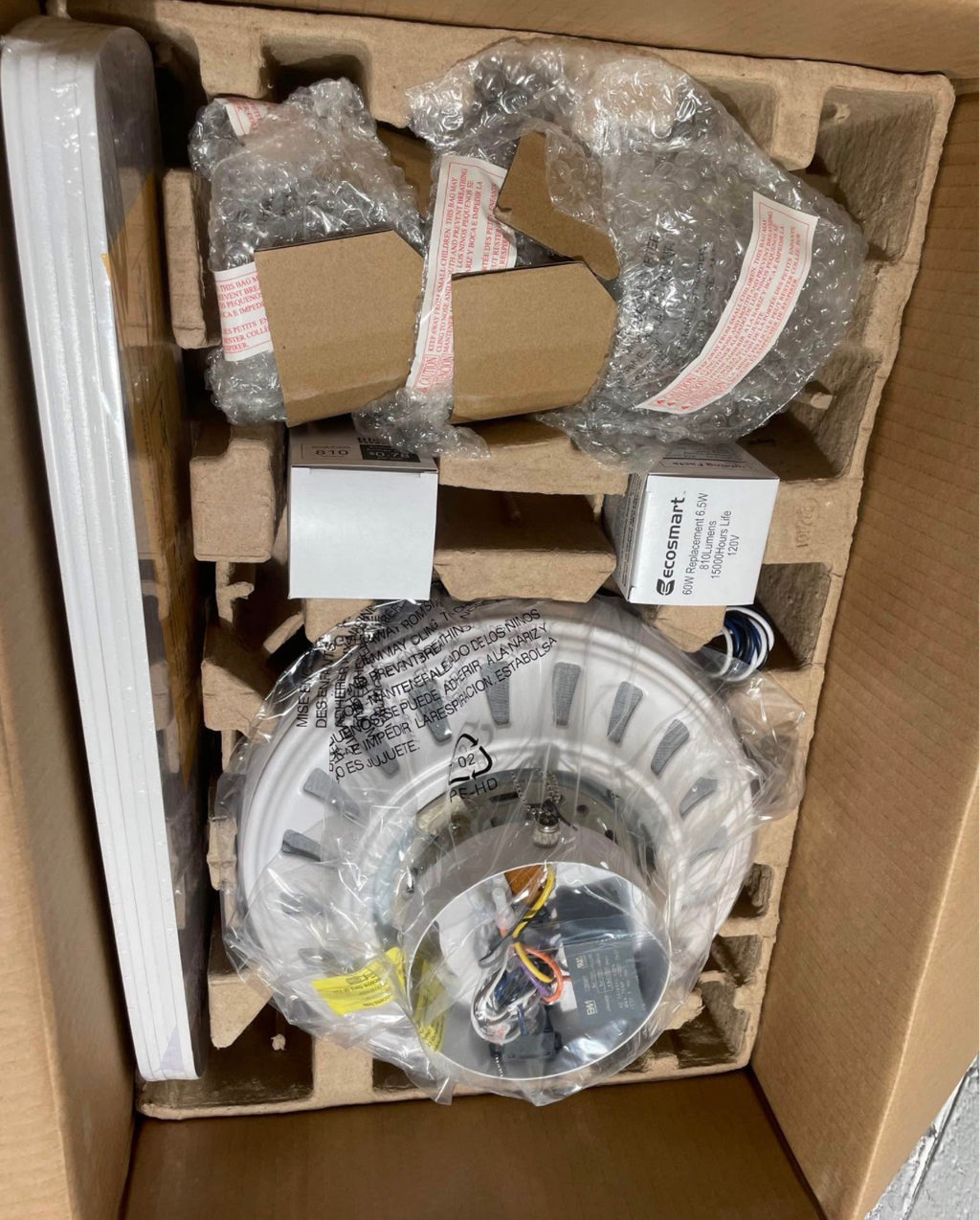 Rockport 52 in Indoor LED White Ceiling Fan