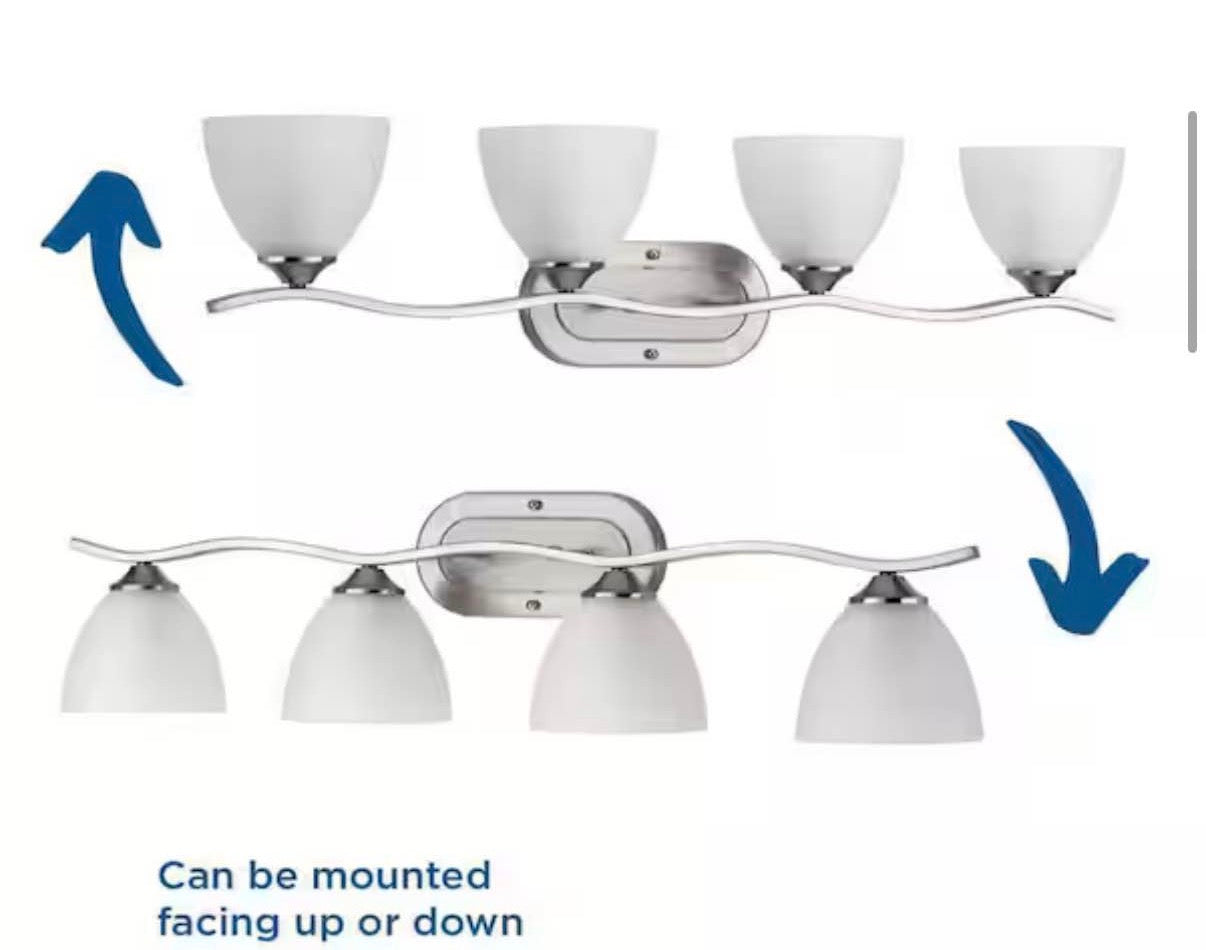 vanity light Laird Collection 33 in. 4-Light Brushed Nickel vanity light
