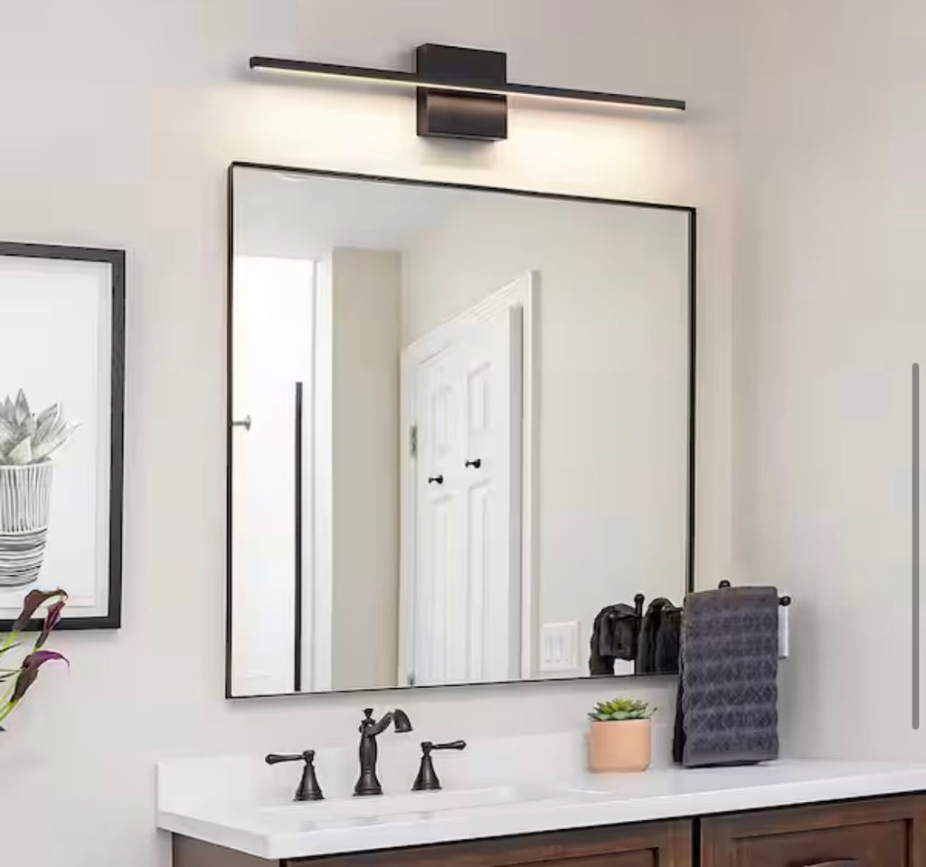 24 in. 1-light Black LED Vanity Light Bar