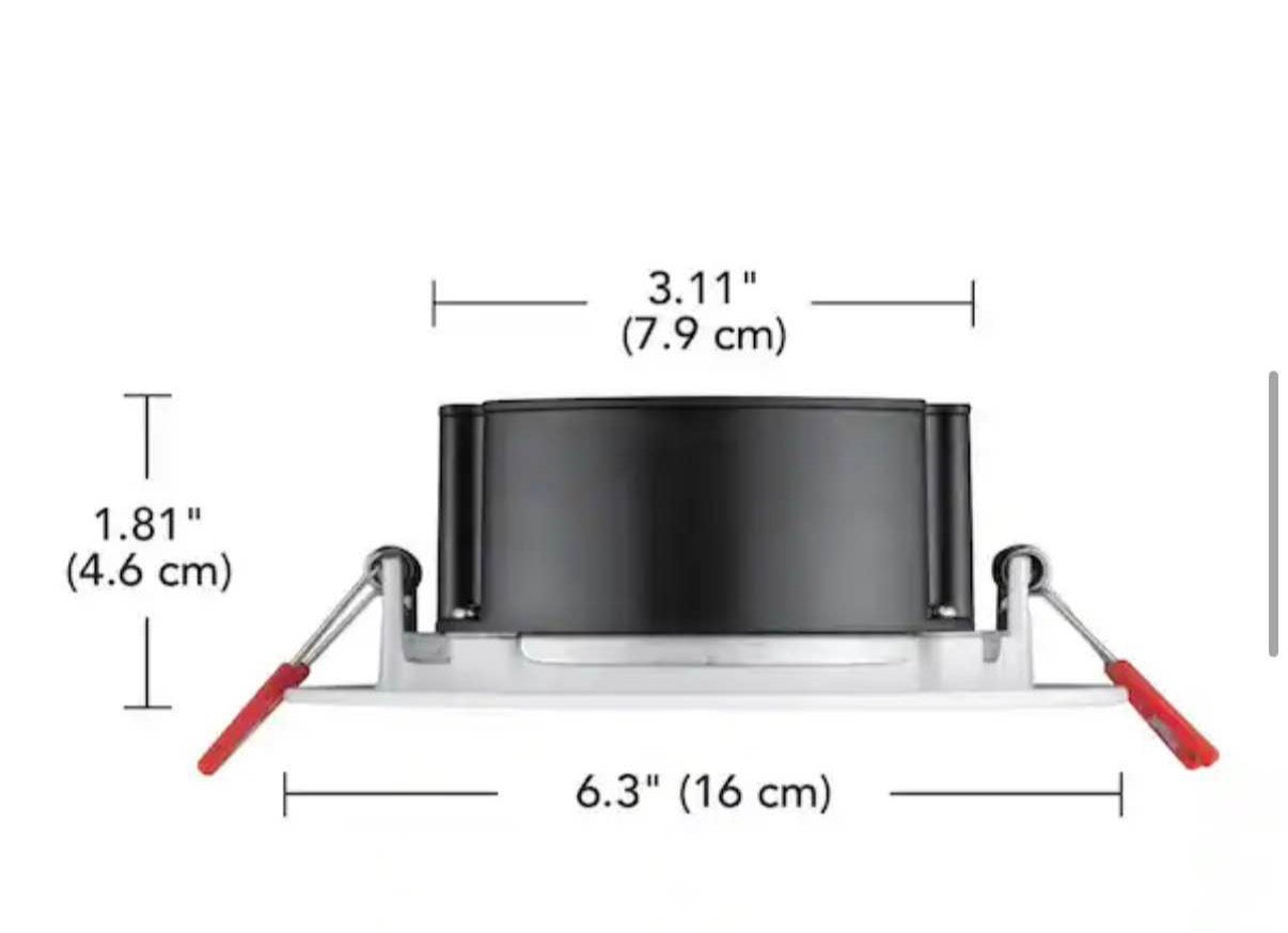 LED 6 in Round Canless Recessed Light