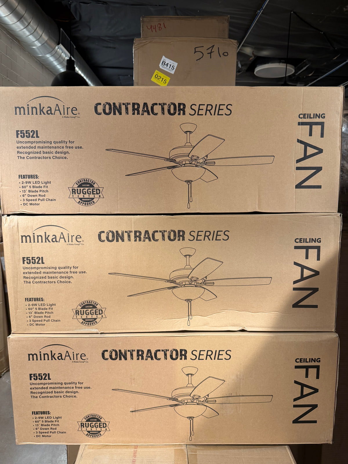 MINKA-AIRE F552L-BNK  60 Inch  Ceiling Fan