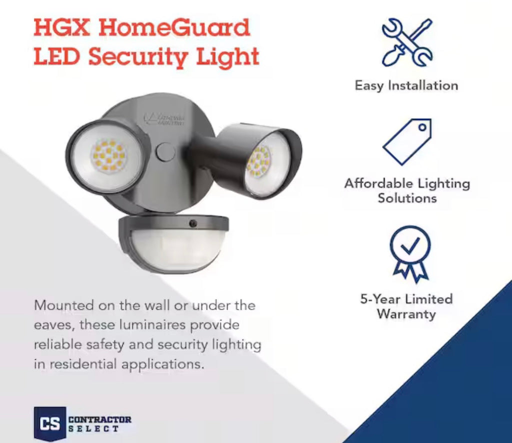 Motion Activated Outdoor Integrated LED Flood Light
