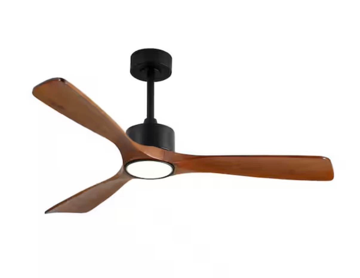 52 in. Modern Ceiling Fan with LED Light