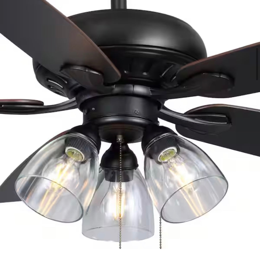 Rockport 52 in. LED Ceiling Fan with Five Reversible Blades