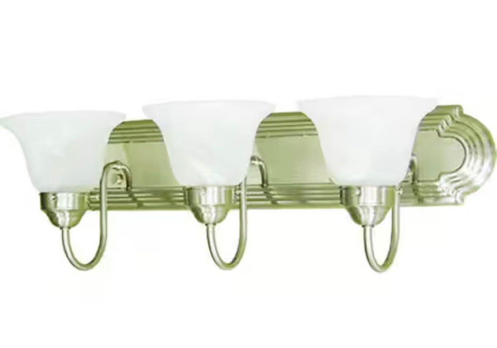 3-Light Brushed Nickel Bath Light