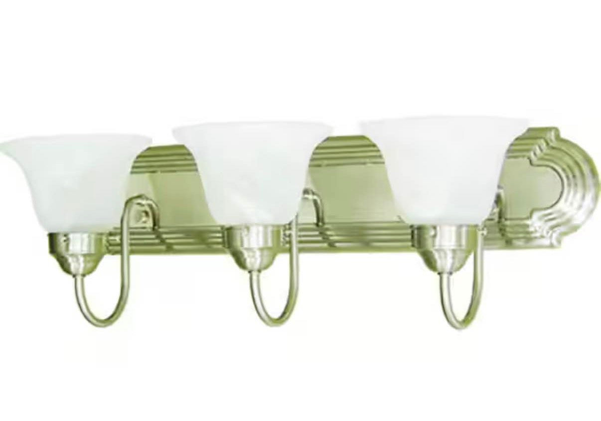 3-Light Brushed Nickel Bath Light