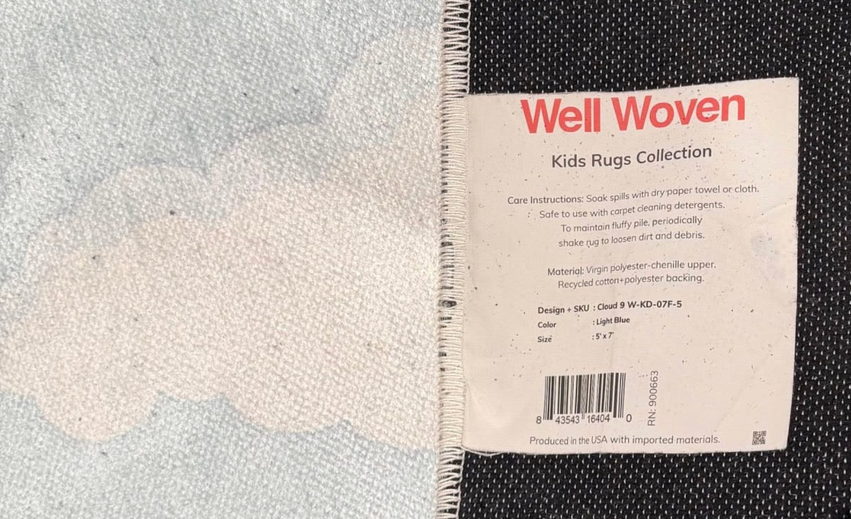 Well Woven 5 x 7 (ft) Flatweave Kids Rug
