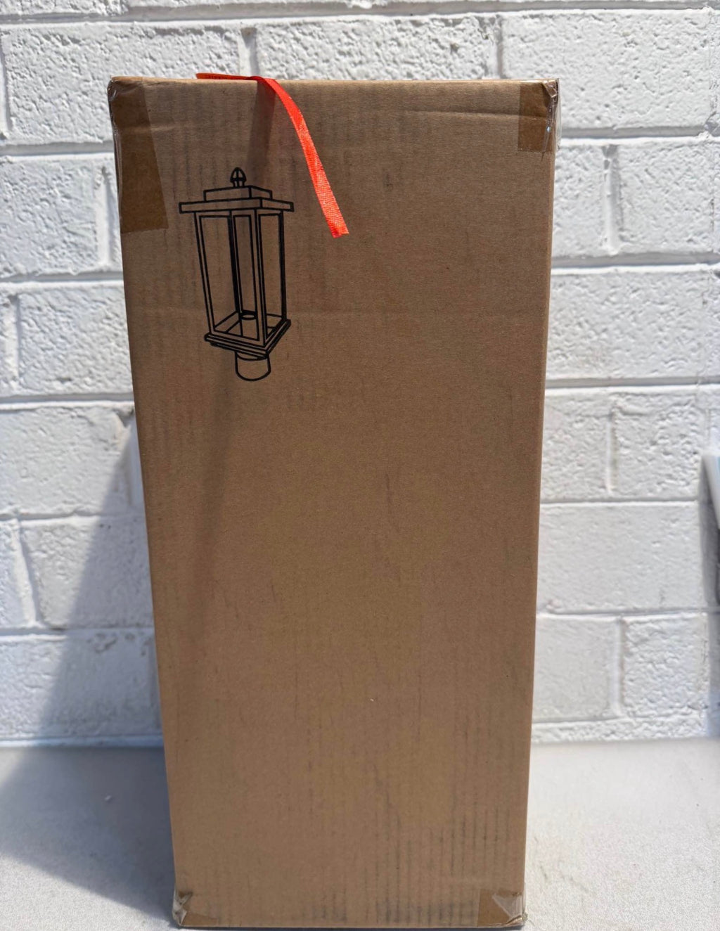 1-Light Matte Black Post Light with Clear Glass Shade