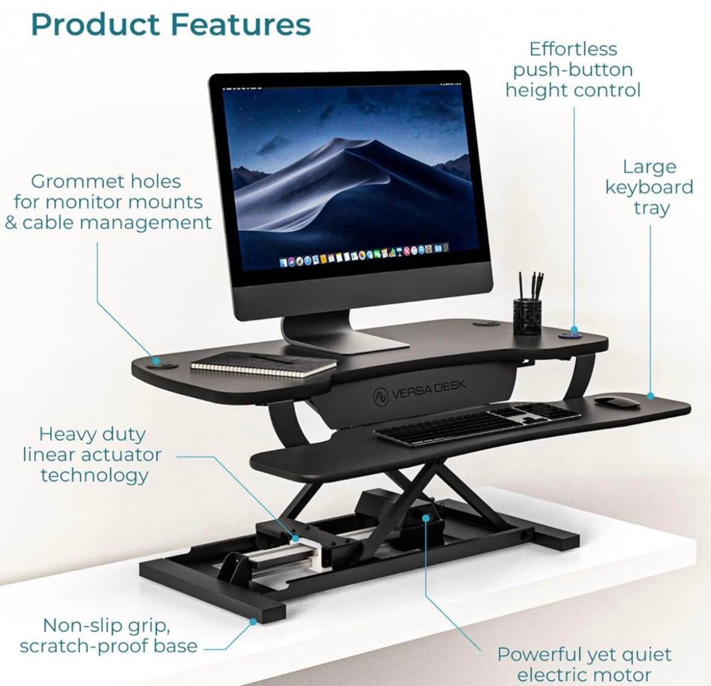 36 Inch Electric Standing Desk Converter