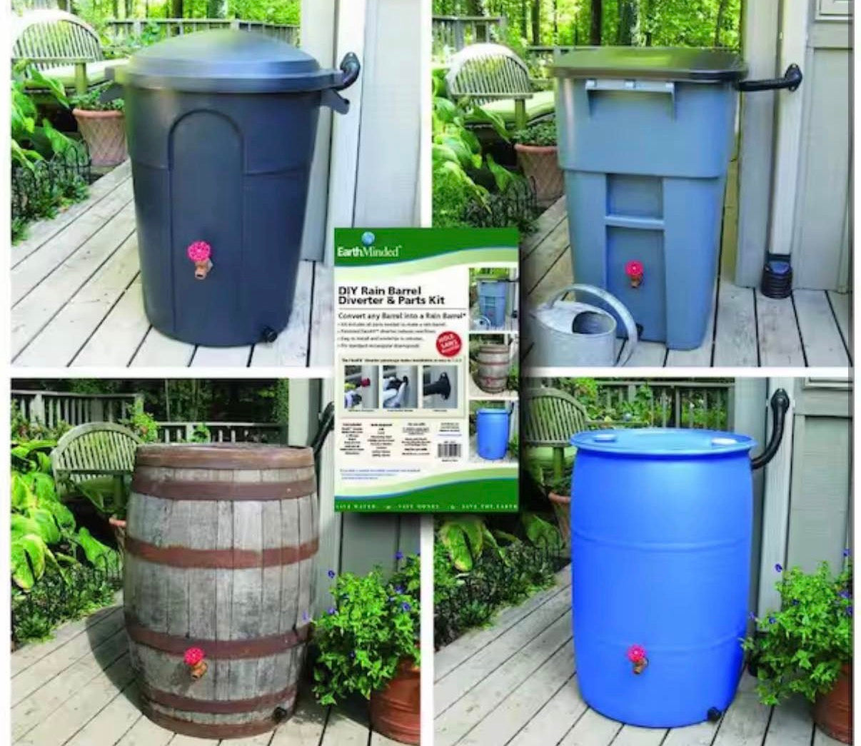 DIY Rain Barrel Diverter and Parts Kit