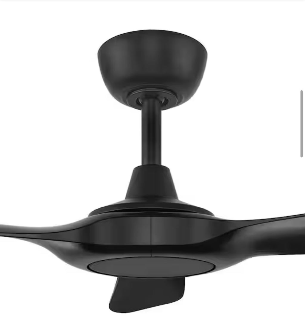 Tager 60 in. Smart Indoor/Outdoor Matte Black Ceiling Fan