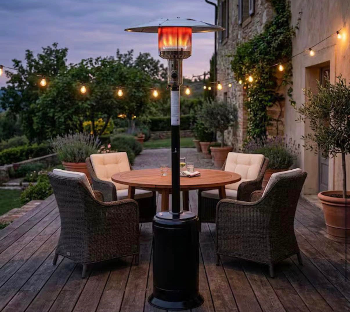 47,000 BTU Black Propane Patio Heater