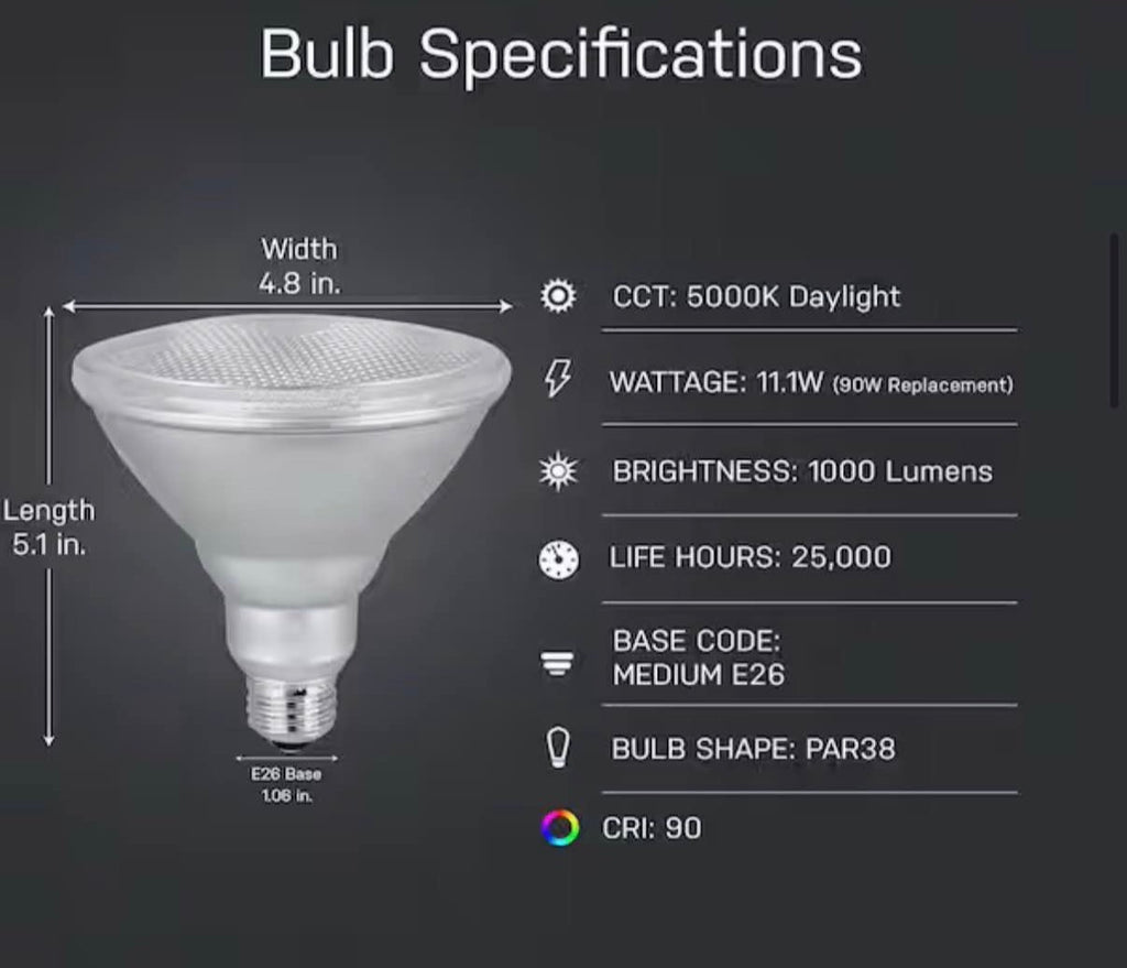 120-Watt LED Light Bulb Daylight  (12 Led Bulbs)