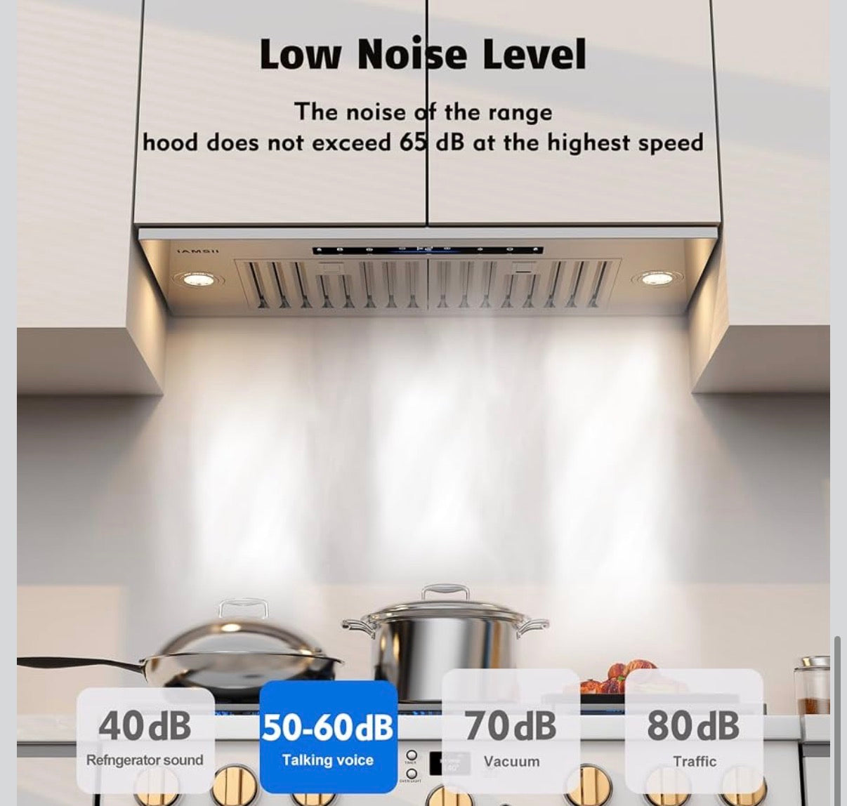 36 Inch Range Hood Gesture & Touch Control