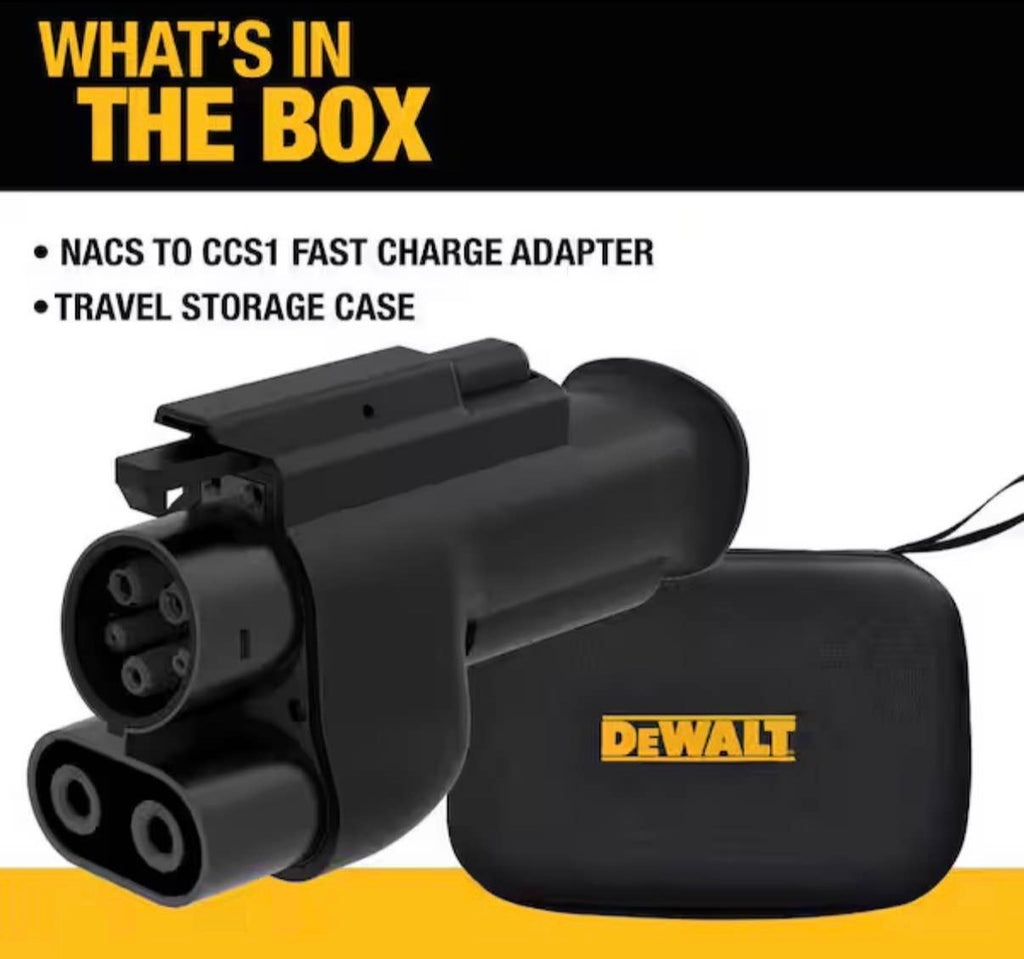 DEWALT NACS to CCS1 Fast EV Charging Adapter