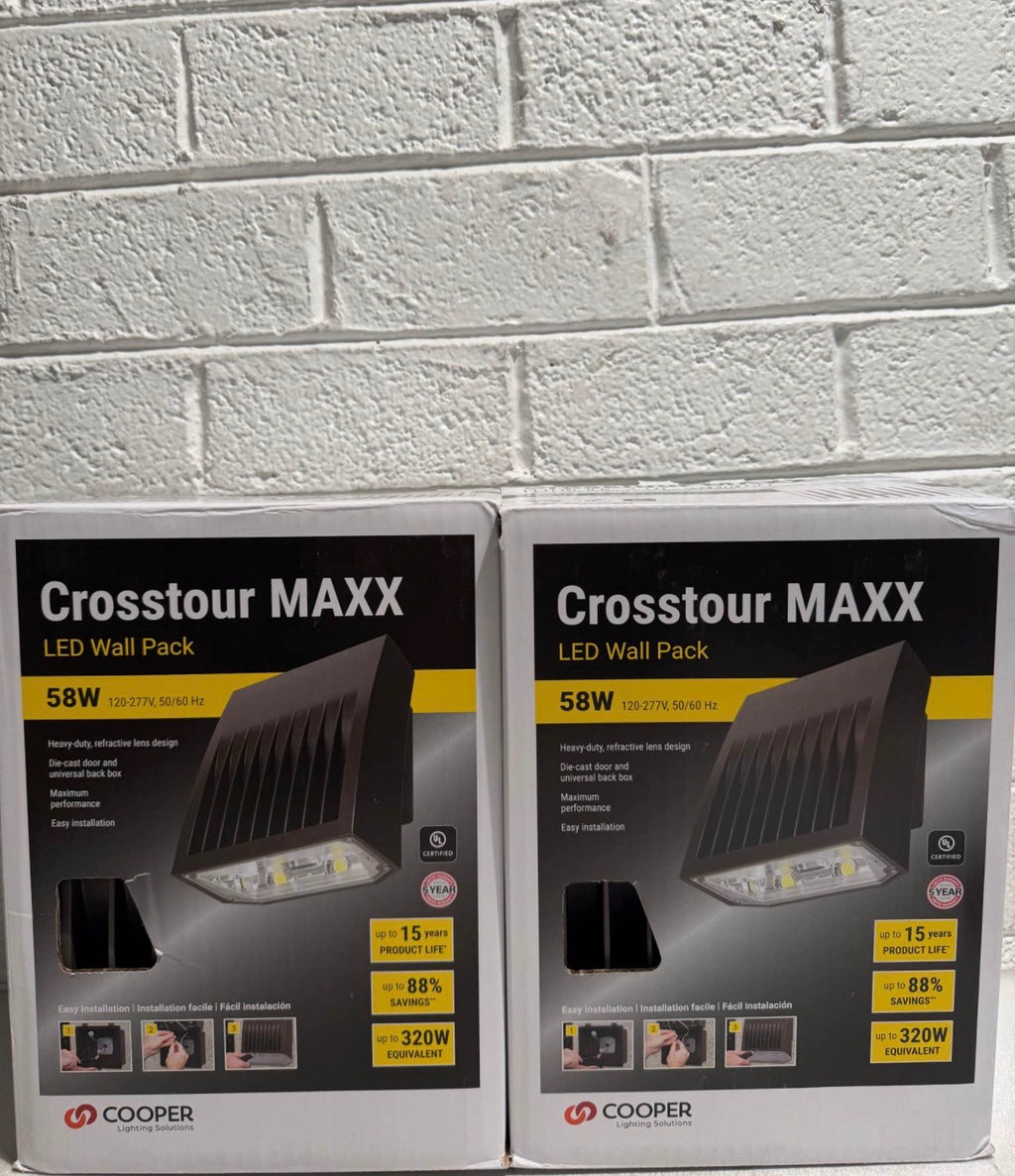 Crosstour Carbon Bronze Outdoor LED Wall Pack Light 6129 Lumens