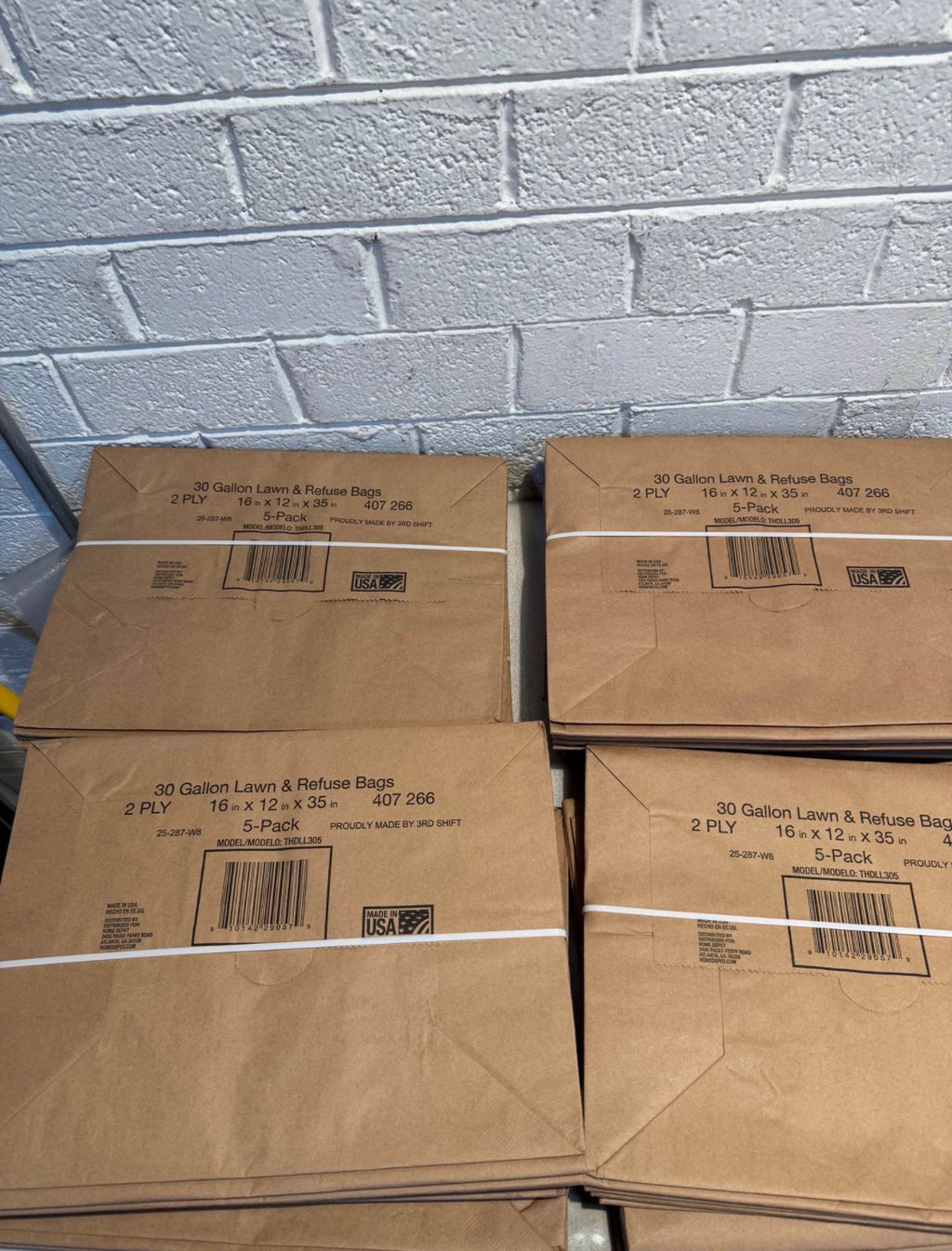 30 Gal. Paper Lawn and Leaf Bags (50 Count)