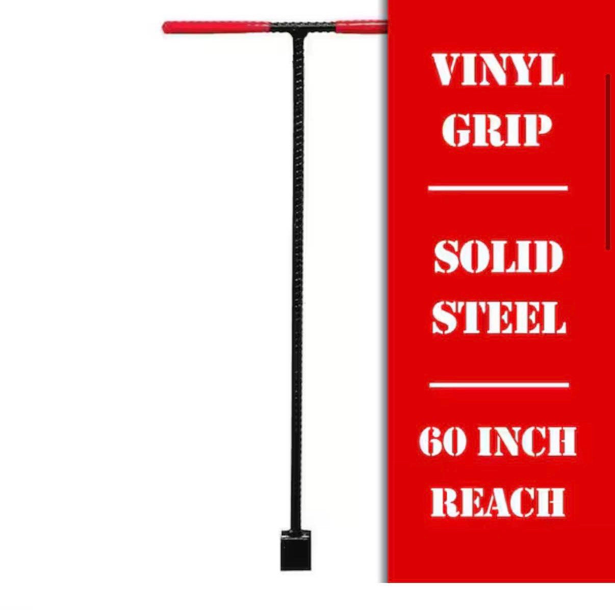 5 ft. Solid Steel Water Meter Valve Key with Grips