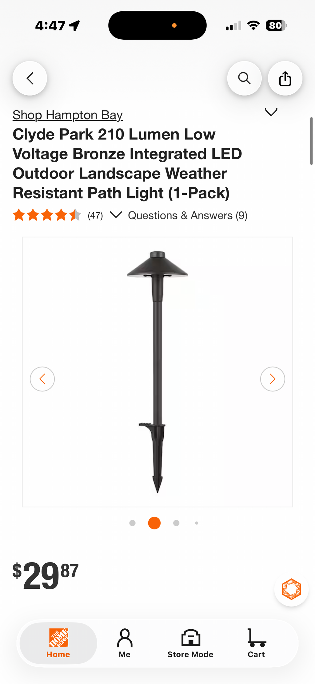 LED Outdoor Landscape Weather Resistant Path Light (6-Pack)