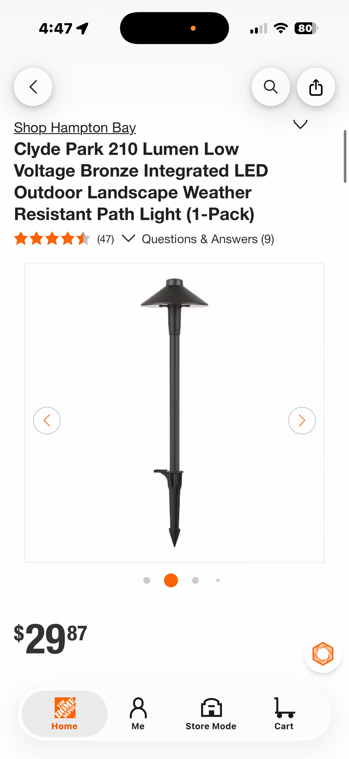LED Outdoor Landscape Weather Resistant Path Light (6-Pack)