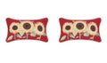 Sunflower Trio Lumbar Outdoor Throw Pillow (Set of 2)