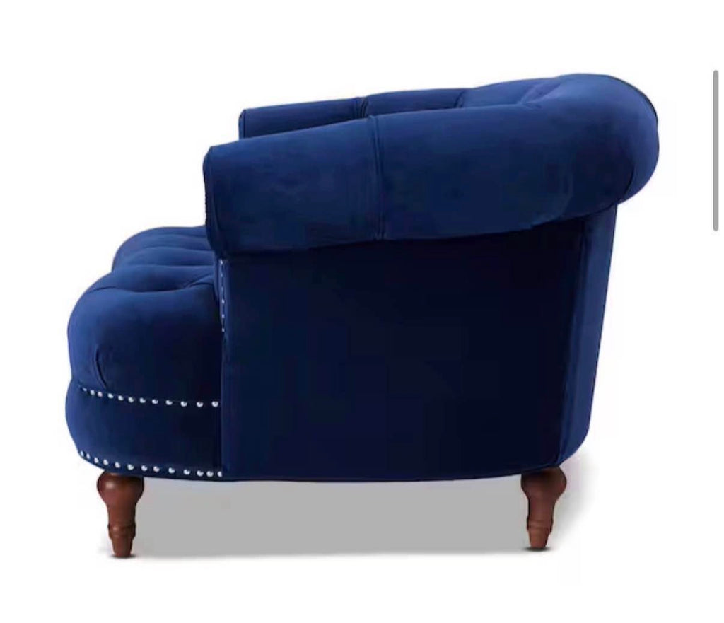 Jennifer Taylor La Rosa Navy Blue Accent Arm Chair