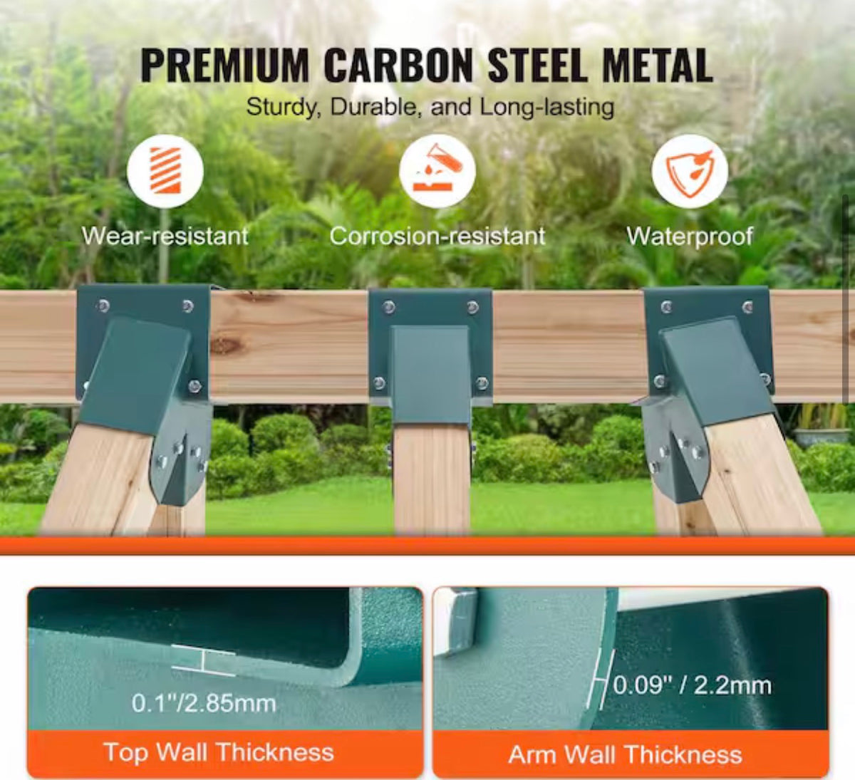 Heavy-Duty Carbon Steel Swing Set Hardware