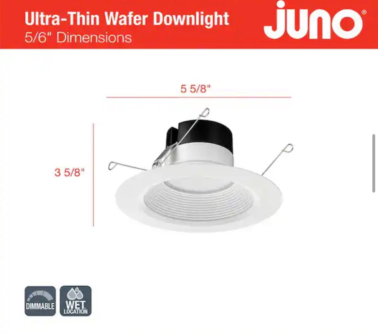 6-Pack LED Recessed Ceiling Lights