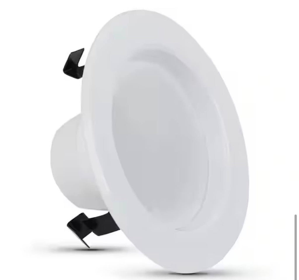 4 in Daylight Dimmable LED Recessed Light Trim Kit 6-Pack