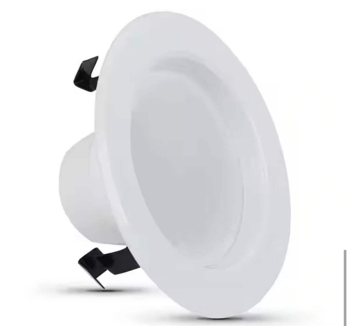 4 in Daylight Dimmable LED Recessed Light Trim Kit 6-Pack