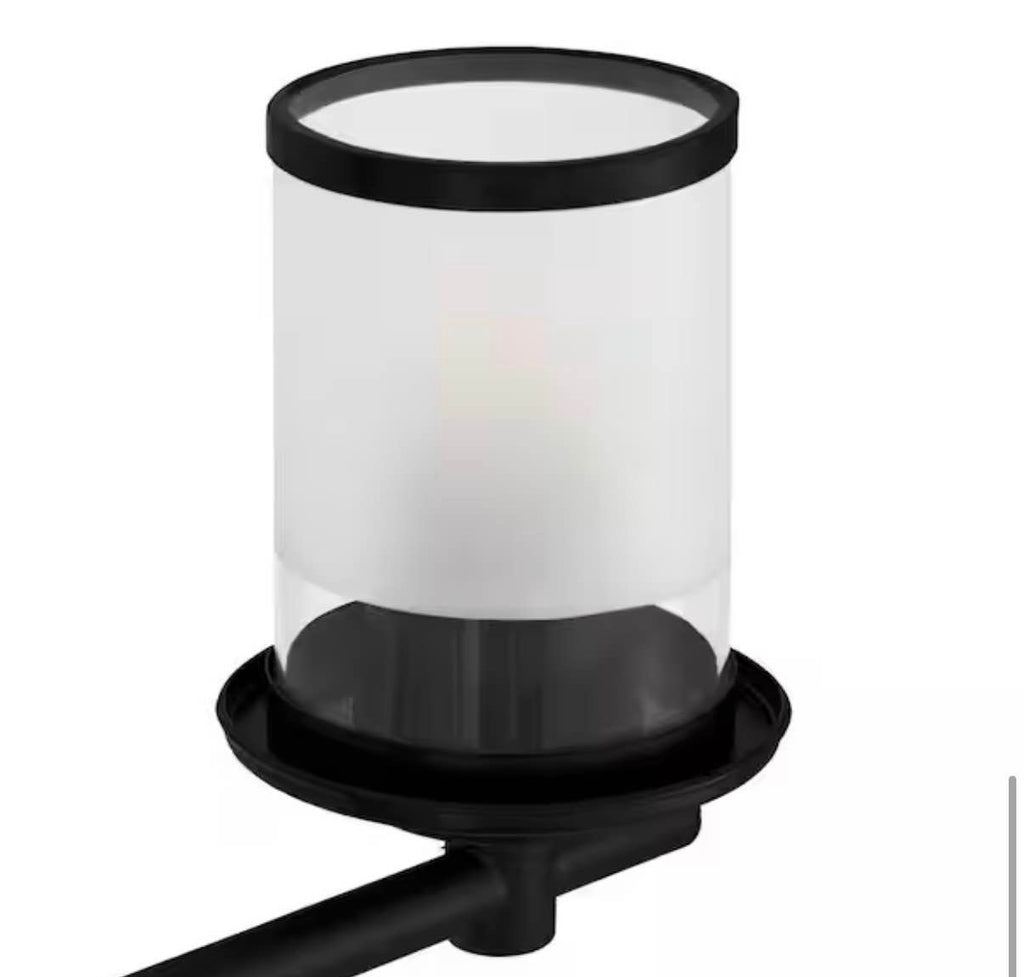 32.1 in. 4-Light Matte Black Bath Vanity light