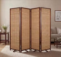 Brown Bamboo Room Divider Screen