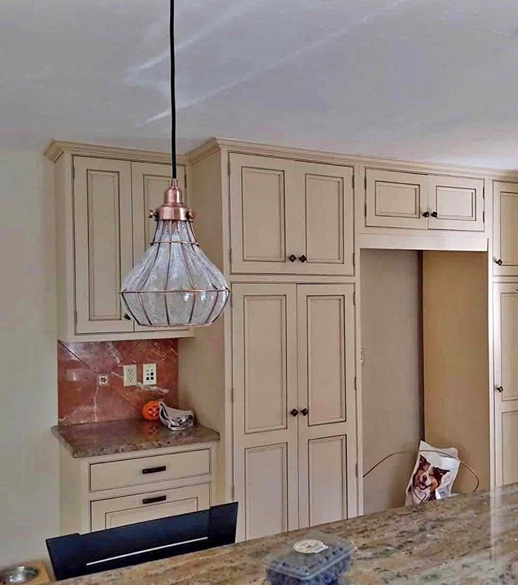 Vintage Wire Cage Ceiling Pendant Light