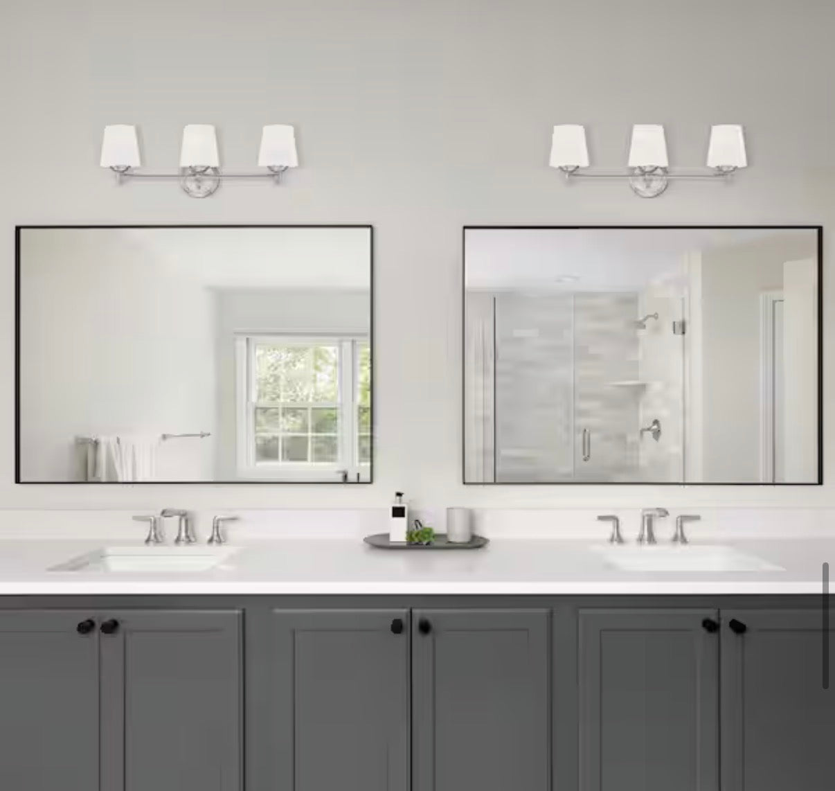 Darcy  3-Light Brushed Nickel Transitional Vanity Light