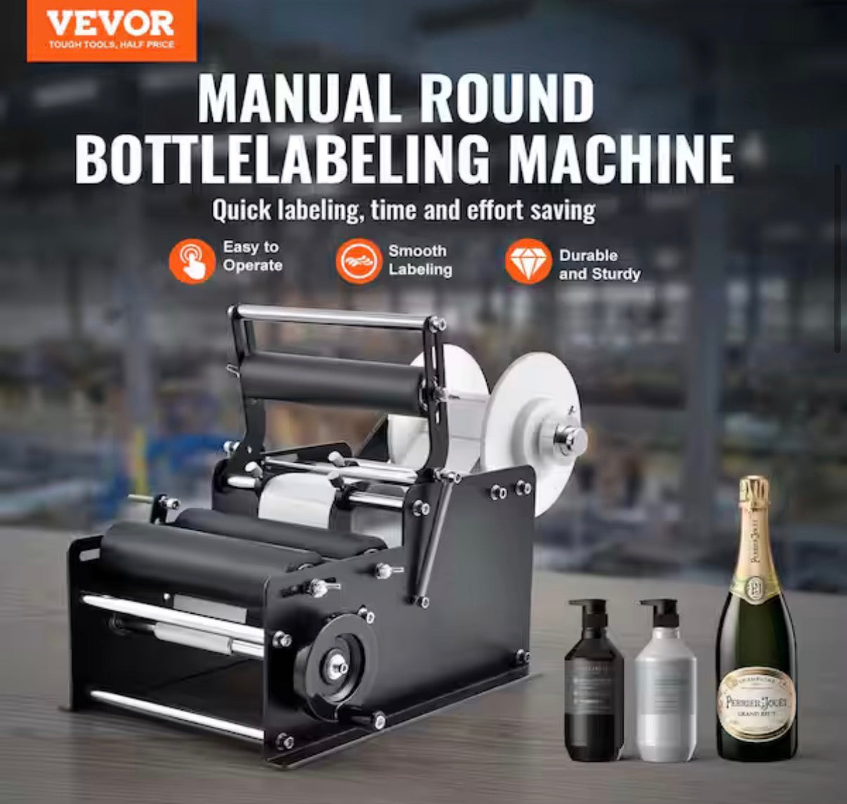 Manual Round Labeling Machine /Bottle Labeler