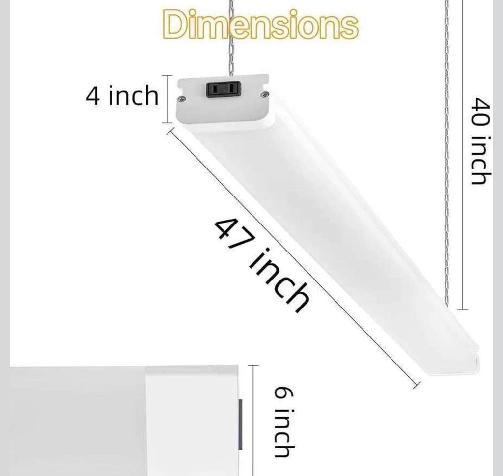 4-Foot LED Light Fixture Set Of 2