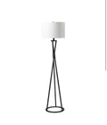 61.5 in. Flat Black Finish 1-Light Tripod Floor Lamp