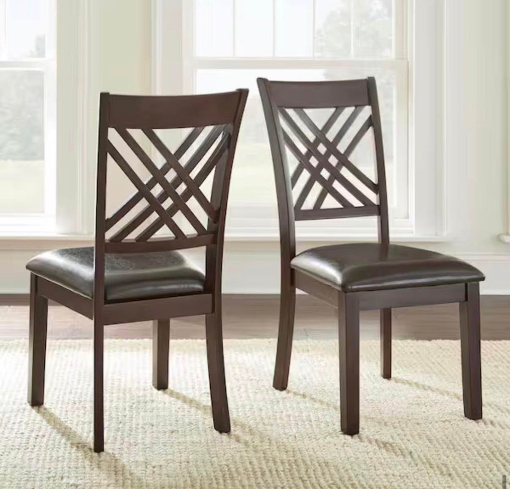 Adrian Espresso Side Chairs (Set of 2)