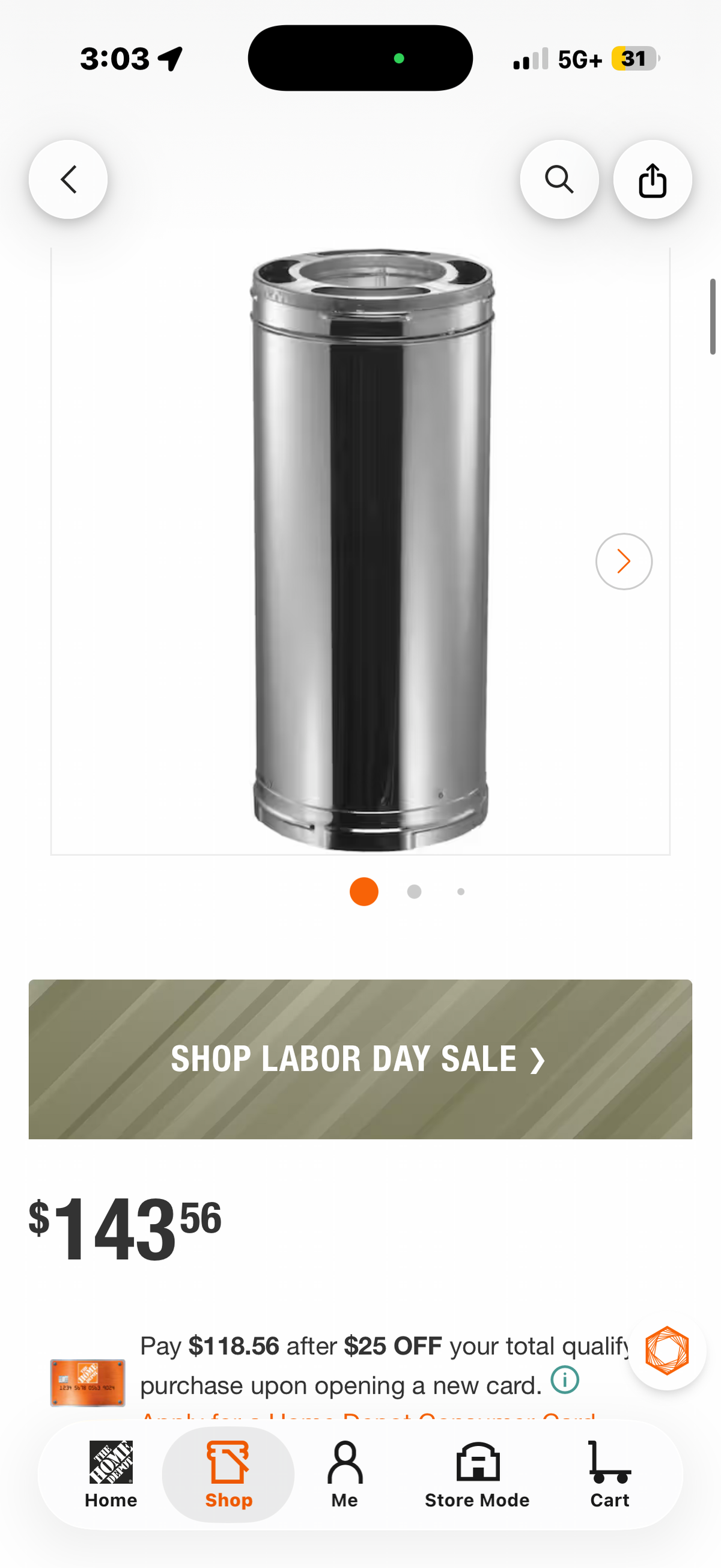 DuraPlus All-Fuel Chimney 6in. X 36in. Diameter Chimney Pipe