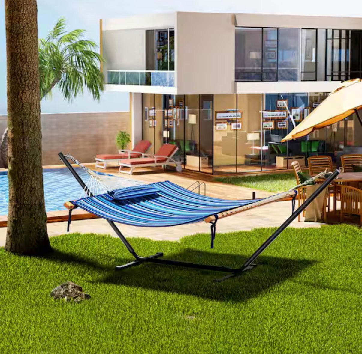 12 ft. Quilted 2-Person Hammock Bed