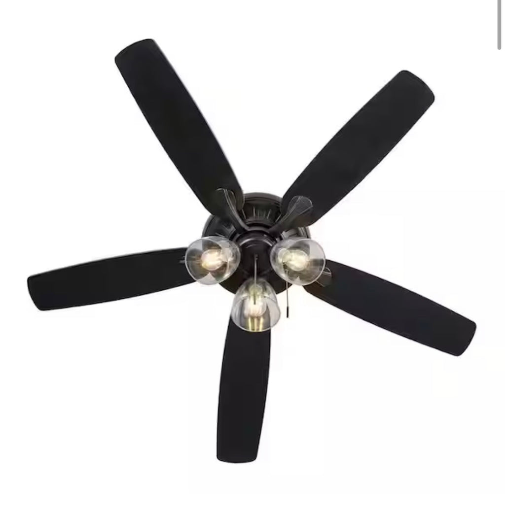 Rockport 52 in. LED Ceiling Fan with Five Reversible Blades