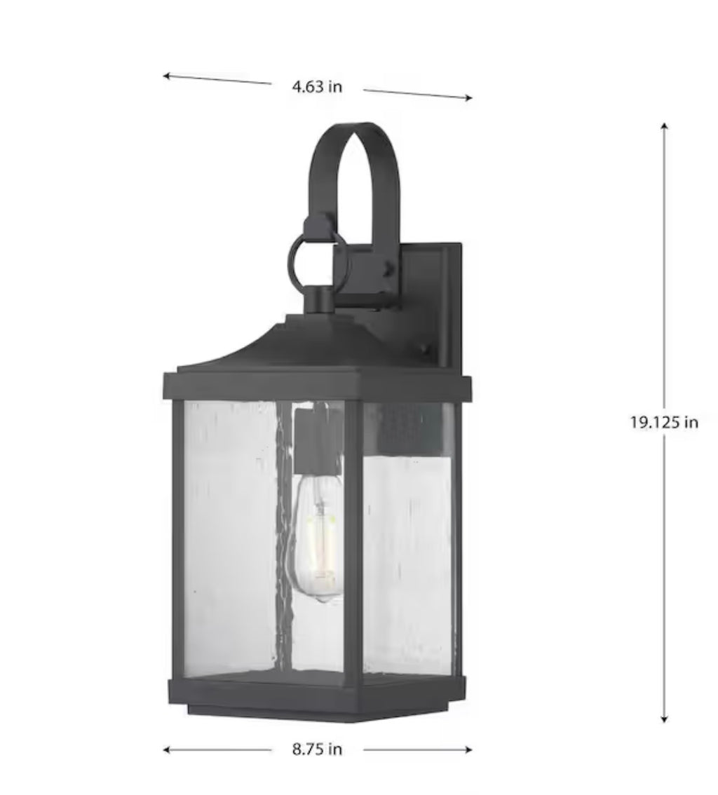 Park Court 19 in. Outdoor Wall Lantern light