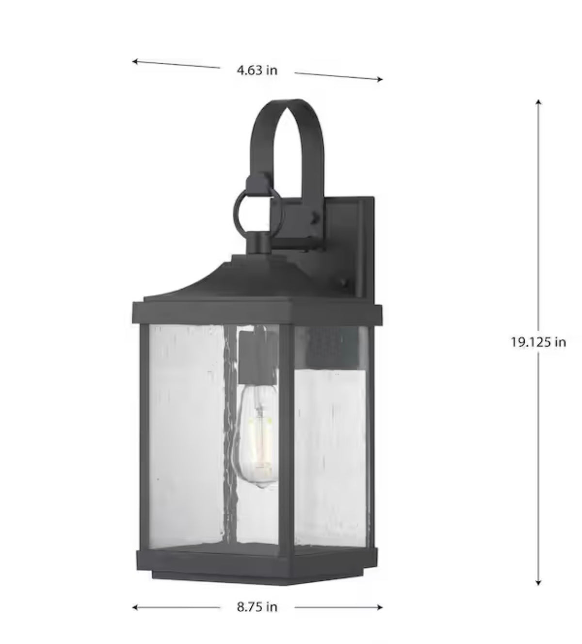 Park Court 19 in. Outdoor Wall Lantern light