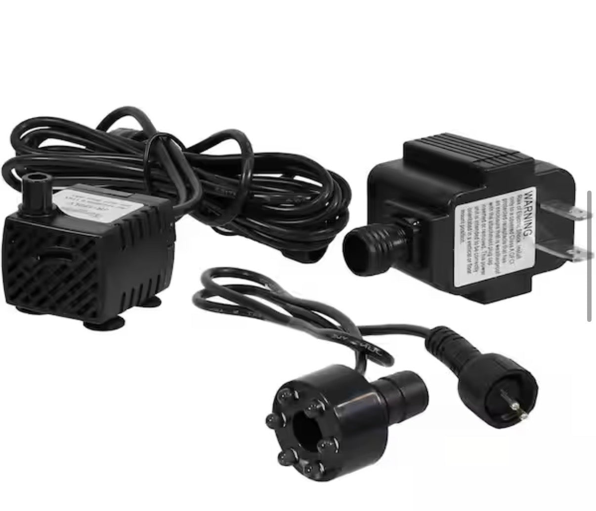 40 GPH Electric Submersible Fountain Pump with LED Light