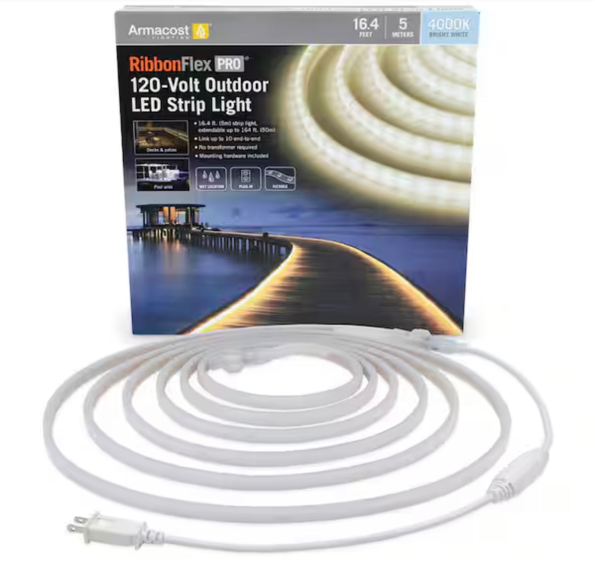 120-Volt Outdoor LED Strip Light Kit