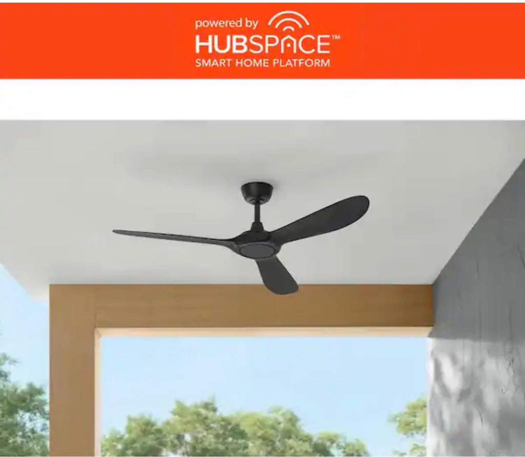 Tager 52 in. Smart Indoor/Outdoor ceiling fan (used)