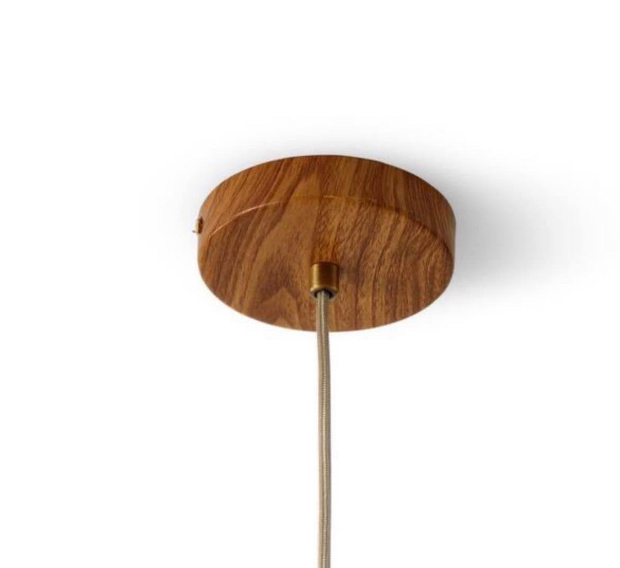 19.5 in Natural Woven Bamboo Pendant Light