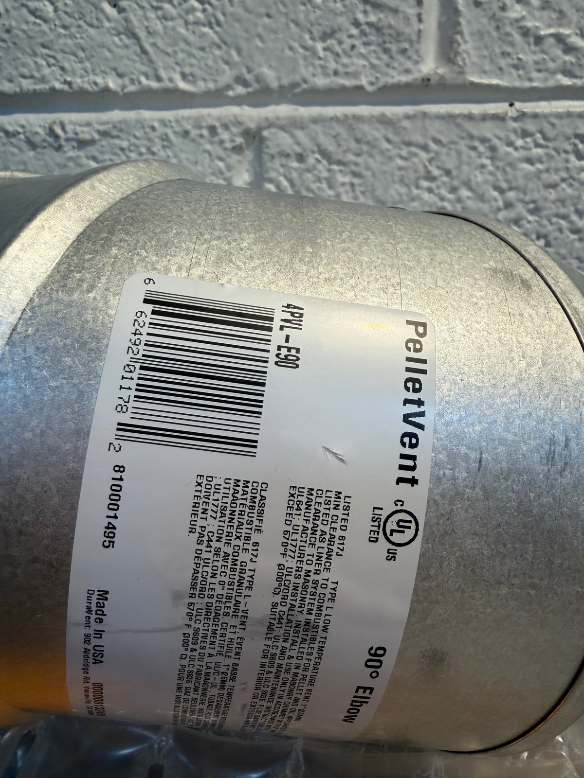 Multi-Fuel 4in. Diameter 90° Elbow