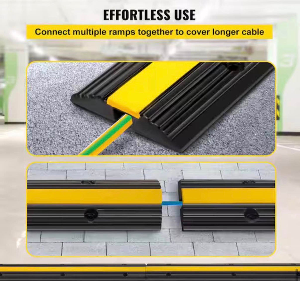 22046 lbs. Loading Cable Wire Cord Cover Speed Bump (4-Pieces)